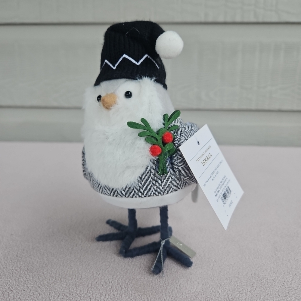 Target Wondershop Bird Christmas 2022 Featherly Friends Iskall Holly Black Hat